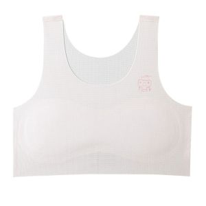 เสื้อชั้นในเด็กผู้หญิง ชุดชั้นในแบบไร้ตะเข็บ ทรงเกาะอก สำหรับนักเรียนวัยรุ่น วัย 7-9-12 ปี ผ้าไนลอน ไร้โครง ชุดชั้นในเด็กผู้หญิง