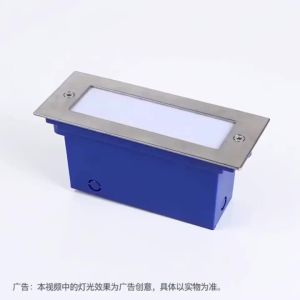 Recessed LED Stair Light IP65 5W Aluminium Waterproof Wall Floor Lamp AC110‑220V for Garden Path Yard Buried Outdoor Lighting