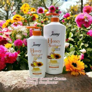 2 BUNDLE 500ML HONEY SUNFLOWER & FAMILY FRESH SHOWER CREAM JASMY IMPORT DARI MALAYSIA