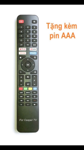 Remote Dùng Cho TV Casper 32HX5200 32HX6200 43FX5200 43FX6200 Điều Khiển Tivi Internet Smart Kèm Pin AAA