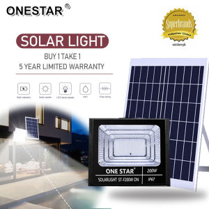 【BUY1TAKE1】Solar light promo sale solar led lights outdoor waterproof solar street light solar flood light solar battery 45w/65w/100W/200w/300w with Solar Panel and Remote