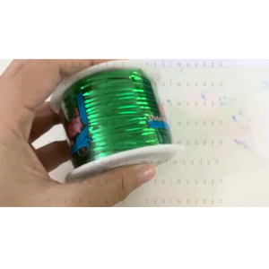 P488 ลวดมัดปากถุง 4 มม. ยาว 2090 เมตร ลวดรัดปากถุง ลวดมัดถุง ลวดสีมัดถุง ลวดมัดช่อดอกไม้ ลวดบอนไซ ลวดสี ลวดแบน ลวด ลวดสีเขียว WH2 SP