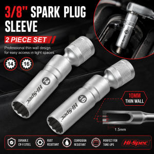 Hi-Spec Magnetic Universal Spark Plug Socket Wrench 14mm 16mm Install Replace Spark Plug Removal Car Repair Socket Tool Kit