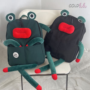 Túi Đeo Vai Hai Dây Hình Ếch Hoạt Hình Dung Tích Lớn Cho Nữ Túi Học Sinh Túi Du Lịch Thường Ngày Túi Oxford Chống Thấm Nước