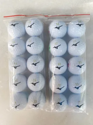 (Túi 10 quả) Bóng Golf MIZUNO màu trắng độ mới 98%