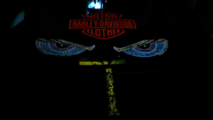 USB LED Dynamic Large Devil Eye Lights for Cars Flexible Windshield Dynamic Light LED Display