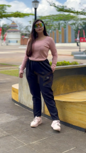 TS - Celana Training Panjang Dewasa | Celana Olahraga Scuba Elastis Bawah Resleting Kasual Gym Senam