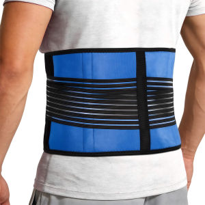 Big Size S-6XL Adjustable Neoprene Double Pull Lumbar Support Lower Back Waist Belt Back Support Exercise Brace for Men Women