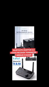 TaffSTUDIO Alat Penyambung Bluetooth Speaker Adaptor Audio Receiver Transmitter Wireless 10M