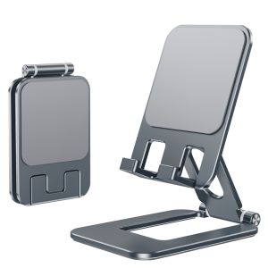 New Foldable Metal Phone Stand Portable Adjustable Phone Desktop StandPocket Style Travel Phone Holder