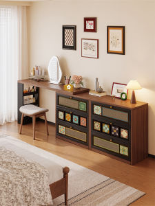 MEISD | Vintage Adjustable Small Steel Wood Dressing Table