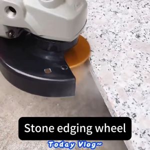 Dry Vacuum Brazed Diamond Profile Grinding Wheel Bore 20mm Dia 75mm Full Bullnose Edge Diamond Abrasive Disc for Granite & Tile Grinding Polishing