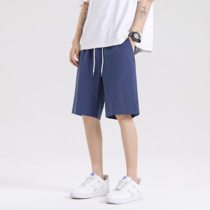 Mens Casual Linen Blend Shorts Breathable Summer Thin Outerwear Loose Fit Five-Quarter Length Comfortable Large Briefs