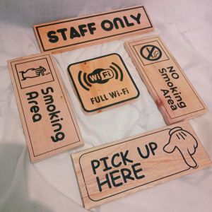 Sign Board Kayu Custom