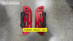 SEMSPEED Motorcycle CNC Footpegs Footboard Footrest Foot Pegs Matting For Honda Giorno+125 2021-2026