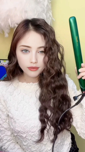 Professional Salon Hair Straightener Flat Iron Fast Heating Negative Ion Straight and Curls Styling Tool Gift for Women