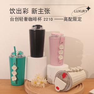 High-value Portable 316 Stainless Steel Insulated Coffee Cup Accompanying Handle Tea Cup Double Drink Coffee Mug