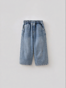 Marc&Janie | Stylish and Fashionable Cotton Denim Wide Leg Pants for Boys and Girls