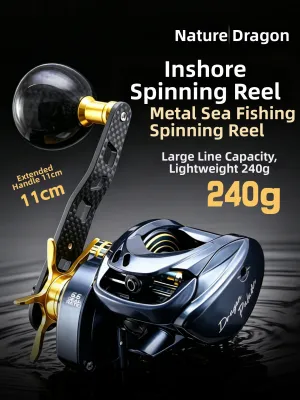 Nilure | Metal Multi-functional Fishing Reel far casting drop shot slow pitch jigging deep-sea fishing