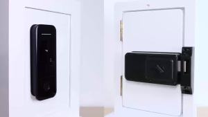 IP55 Tuya Wi-Fi Digital Door Lock With Biometrics Password Tag Double Locking Overlay Smart Home Remote Access Control