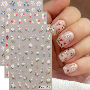 3 Chiếc Tinh Tế Dập Nổi Móng Tay Nghệ Thuật Dán Hoa Nhỏ & Thiết Kế Trái Cây Dễ Dàng Áp Dụng Tự Làm Trang Trí Móng Tay Đảng Trang Điểm Quà Tặng