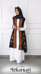 Acintya Vest Batik Wanita Tanpa Lengan Include Inner
