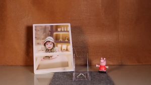 5pcs Clear Acrylic Display Stand Double Sided Menu Holder Adjustable Mobile Display Stand