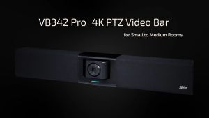 AVer Conferencing Camera VB342 Pro Enterprise-Grade 4K PTZ Video Bar For Small To Medium Rooms USB Video Camera
