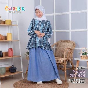 Setelan rok cutetrik / setelan rok nolaa cutetrik