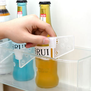 【Free Shipping】5Pcs Refrigerator Storage Partition Board Retractable Plastic Divider Storage Splint Kitchen DIY Bottle Shelf Organizer