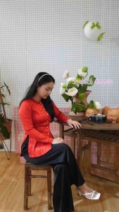 ÁO BÀ BA GẤM VÂN HOA NỔI SIÊU ĐẸP
