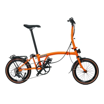 CRANSTON | 16 inch 9 Speed Portable Vintage City Folding Bicycle R9
