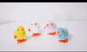 Mainan Anak Bayi Ayam Berjalan Loncat Model Putar Tanpa Baterai Warna