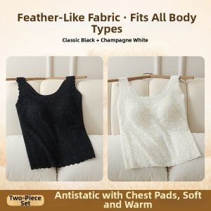 Warm Bra Pad Integrated Camisole for Women