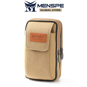 MENSPE กระเป๋าคาดเอวผู้ชายกระเป๋าเข็มขัดเอวกีฬากระเป๋าสามชั้นออกแบบให้ทำงานได้ปรับได้กันน้ำกระเป๋าออกกำลังกายกระเป๋าเอวสะโพกใส่โทรศัพท์สำหรับวิ่งออกกำลังกายกลางแจ้งเล่นกีฬา