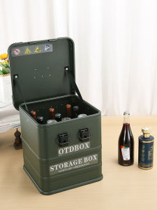Aluminum Alloy Wine Box Car Mounted Portable Whiskey Storage Case Handheld Red Wine Packaging Container Vehicle Mounted