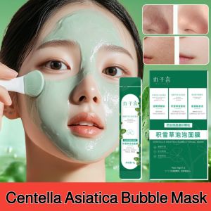 Centella Asiatica Bubble Mask Removing Blackheads Acne Foam Facial Mask Shrinking Pores Whitening Moisturizing