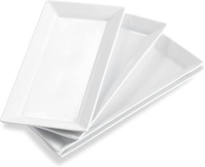 Ceramics Dinner Plates Trays Appetizer Rectangular Porcelain Plate by Arc Cardinal Dinnerware