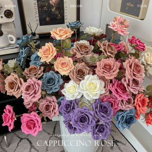 Elegant European Style Artificial Rose Flower Bouquet Table Decorative Flowers Fake Flower Artistic Ornaments Home Decor