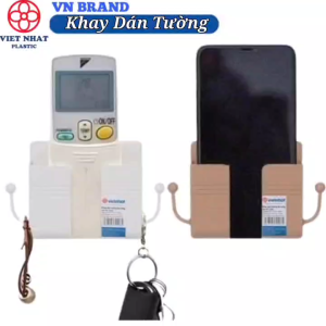 Sỉ 2-5-10 Khay Dán Tường Đa Năng Nhựa VIỆT NHẬT - Để Điện Thoại Remote treo đồ - 5689