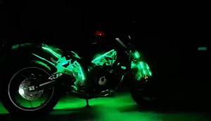 Bộ Đèn LED RGB Trang Trí Xe Máy Dải Đèn Neon Mềm Dẻo Chống Nước Đèn Nền Xe Máy Điều Khiển Bằng Ứng Dụng Điện Thoại 12V