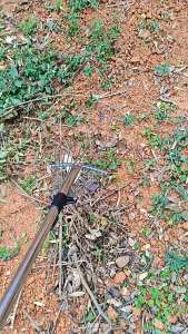 Garden grass rake stainless steel rake leaves retractable rod to tidy up dead leaves and lawn 9/15 tooth rake