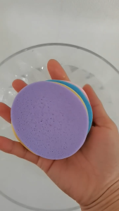 พัฟ ฟองน้ำอัดแท่ง ฟองน้ำล้างหน้า ทำความสะอาด ฟองน้ำอัดแข็ง เช็ดหน้า ห่อละ 12 ชิ้น พัฟแต่งหน้า