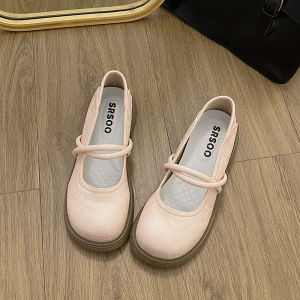 French Style Gentle Flat Bottom Womens Shoes Mary Janes Soft New Summer Chinese Style Retro Matching Skirts Fashionable Flats