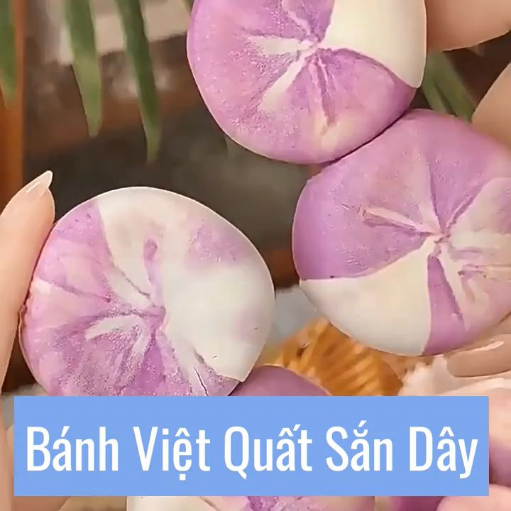 Bánh Việt Quất Sắn Tươi Vị Ngọt Nhẹ Thơm Ngon, Chứa Nhiều Dinh Dưỡng, Đồ Ăn Vặt Healthy Cho Cả Nhà