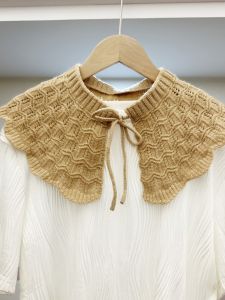 Sweet Knitted Outerwear Spring Autumn Versatile Skirt Decorative Fake Collar Womens Small Shawl Air Conditioner Neck Protection Trendy