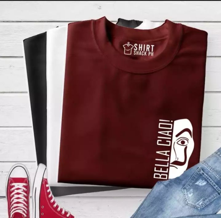 Camiseta Hombre Bella Ciao - Algodón 100% - Estampado Vintage - Manga Corta - Tallas Estándar Y Grandes