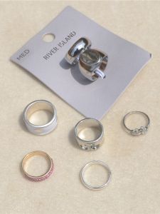 แหวนเปิดไม่มีลวดลายสำหรับผู้หญิง สไตล์ทันสมัย ​​แหวนนิ้วชี้เรียบง่าย สไตล์นิสิต แหวนนิ้วชี้ เครื่องประดับนิ้ว