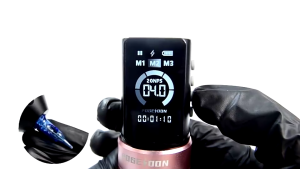 เครื่องสักเพนไร้สาย ปรับสโตกได้ แบต2ก้อน ค่ายPoseidon รุ่นMulti-mode