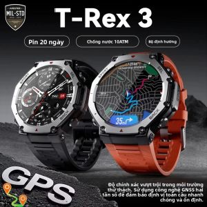 Đồng Hồ Thông Minh GPS Băng Tần Kép GUAHUVMI T-Rex 3 Ultra Màn Hình AMOLED 48mm Chống Nước 50M 6 Vệ Tinh GNSS 170 Chế Độ Thể Thao Dành Cho Những Người Đam Mê Hoạt Động Ngoài Trời